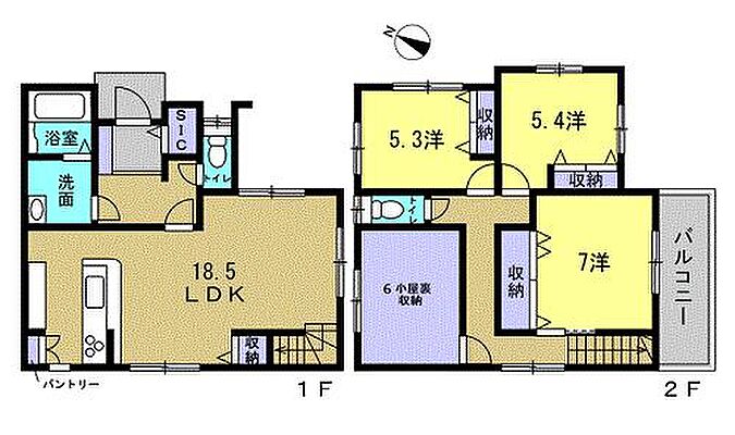 間取り 廿日市市宮島口上1丁目　A
