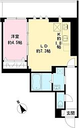 JR中央本線 西荻窪駅 徒歩4分の賃貸マンション 1階1DKの間取り
