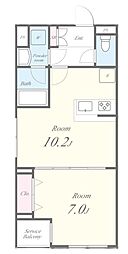 Residence Koenji Square 1LDKの間取図画像