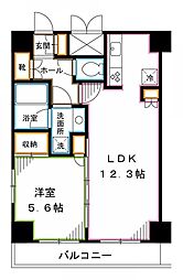 ガラ・グランディ中野 1LDKの間取図画像
