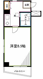 本郷ビル 1Kの間取図画像