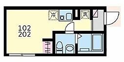杉並区和田3丁目マンション ワンルームの間取図画像
