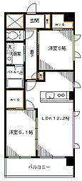 ブランネージュ 2LDKの間取図画像