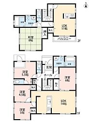 川越市的場 中古戸建て 多目的スペース付二世帯住宅