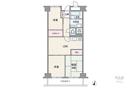 3LDK 間取り