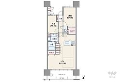 Tステージ日進米野木イーストコート 2LDKの間取図画像