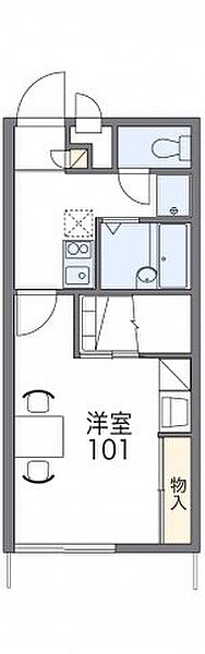 レオパレスマウンド 203｜福岡県久留米市津福本町(賃貸アパート1K・2階・23.18㎡)の写真 その2