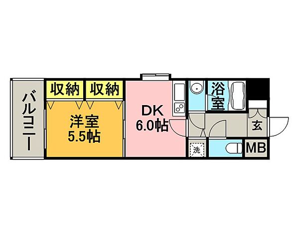 日吉壱番館 301号室｜福岡県久留米市日吉町(賃貸マンション1DK・3階・33.00㎡)の写真 その2