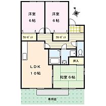 クレール津福I 108号 ｜ 福岡県久留米市津福本町2234-1（賃貸アパート3LDK・1階・65.00㎡） その2