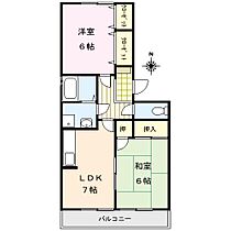 レイクヒルKASA 205号 ｜ 福岡県久留米市津福今町461-4（賃貸アパート2LDK・2階・52.00㎡） その2