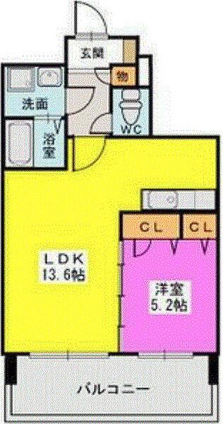 ステラSTII 102号｜福岡県久留米市東櫛原町(賃貸マンション1LDK・1階・44.88㎡)の写真 その2