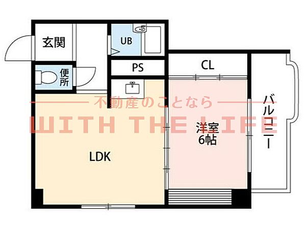 城南ビレッジ 402号｜福岡県久留米市城南町(賃貸マンション1LDK・4階・30.00㎡)の写真 その2