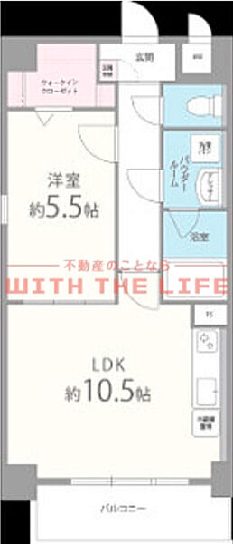 モントーレヒルズ東櫛原 307号｜福岡県久留米市東櫛原町(賃貸マンション1LDK・3階・40.03㎡)の写真 その2