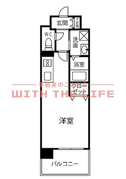 レブリアント鳥栖 ｜佐賀県鳥栖市大正町(賃貸マンション1R・5階・29.47㎡)の写真 その2