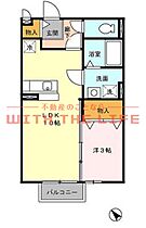 ソレイユ・ルヴァン 205号 ｜ 福岡県久留米市西町761-4（賃貸アパート1LDK・2階・33.40㎡） その2