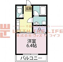 エスペランクレール小森野 103号 ｜ 福岡県久留米市小森野4丁目9-10（賃貸アパート1K・1階・27.04㎡） その2