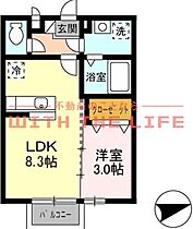 メゾン・ド・ルーラル ？202号 ｜ 福岡県うきは市吉井町福益107-1（賃貸アパート1LDK・2階・29.25㎡） その2