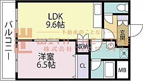 インポート久留米ルビーIII 701号 ｜ 福岡県久留米市諏訪野町2353-1（賃貸マンション1LDK・7階・40.32㎡） その2