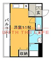 メゾンミラノ 203号 ｜ 福岡県久留米市梅満町1159-1（賃貸マンション1R・2階・29.70㎡） その2