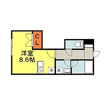 ベルリネッタ 108号 ｜ 福岡県久留米市津福本町907-2（賃貸アパート1R・1階・24.68㎡） その2