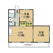 パークサイド 3-101号 ｜ 福岡県久留米市野伏間1丁目11-23（賃貸アパート2LDK・1階・52.99㎡） その2