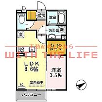 ラーン・サバーイII 105号 ｜ 福岡県久留米市宮ノ陣5丁目19-82-1（賃貸アパート1LDK・1階・33.39㎡） その2