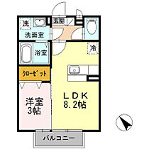 シュティッヒパルメ 103号 ｜ 福岡県久留米市津福本町1650-5（賃貸アパート1LDK・1階・29.25㎡） その2