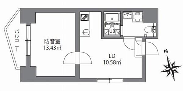 アズミュージック新宿御苑 1001号室｜東京都新宿区大京町(賃貸マンション1DK・10階・32.90㎡)の写真 その2