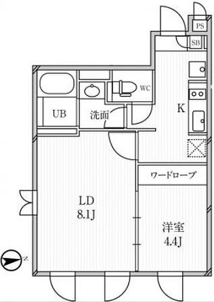 ルクレ高田馬場 202号室｜東京都新宿区高田馬場３丁目(賃貸マンション1LDK・2階・34.62㎡)の写真 その2