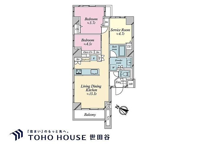 間取り ビバリーホームズ松濤 2階/-