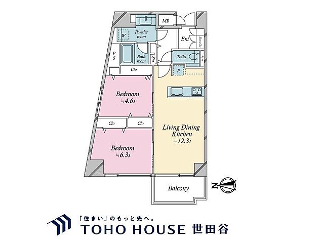 間取り グランドシティ白山 5階/-