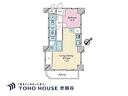 ダイアパレス池尻大橋 1LDKの間取図画像
