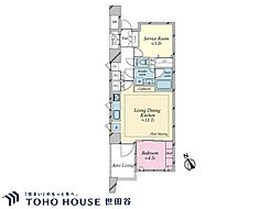 神宮前シティタワー 1SLDKの間取図画像