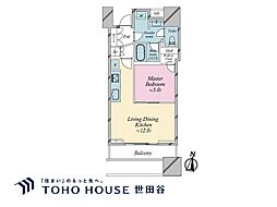 パークコート渋谷ザタワー 1LDKの間取図画像