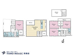 品川区西五反田3丁目 戸建て 2-B