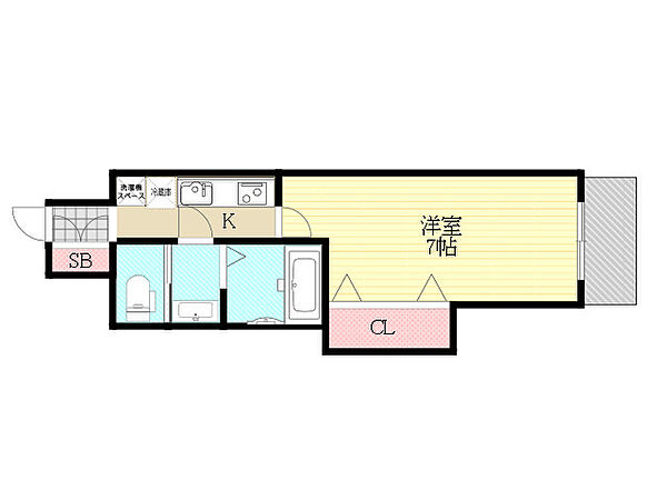 Luxe新大阪EAST2 ｜大阪府大阪市東淀川区東中島２丁目(賃貸マンション1K・9階・23.30㎡)の写真 その2