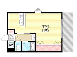 シェリール木村3 ワンルームの間取図画像