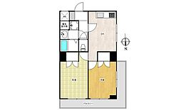 ライオンズマンション荒川遊園 2DKの間取図画像