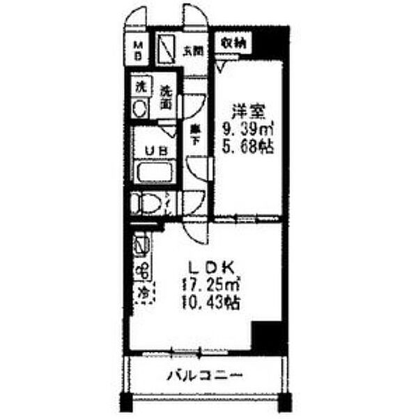 モアナレジデンス 602｜千葉県柏市旭町1丁目(賃貸マンション1LDK・1階・40.63㎡)の写真 その2