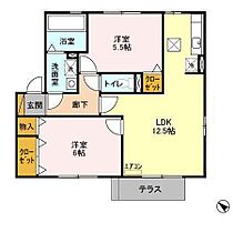 千葉県野田市山崎2138-11（賃貸アパート2LDK・1階・55.47㎡） その2