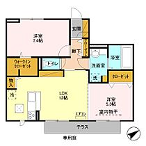 千葉県流山市おおたかの森北3丁目32-5（賃貸アパート2LDK・1階・60.90㎡） その2