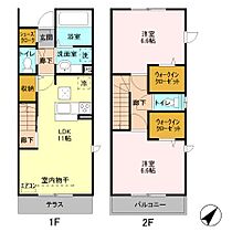 千葉県流山市おおたかの森南2丁目30-26（賃貸テラスハウス2LDK・1階・65.59㎡） その2