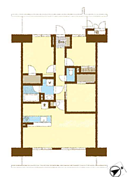 稲毛長沼パークハウス 3LDKの間取図画像