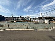 全5区画、30坪超えのゆとりあるお土地は建築条件無しにつき、お好きなハウスメーカー様で理想の住まいを実現していただけます。（2026年2月撮影）