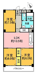 興人浦安マンション 3LDKの間取図画像