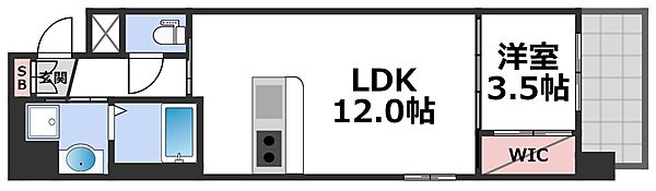 ウイルコート大今里西 ｜大阪府大阪市東成区大今里西1丁目(賃貸マンション1LDK・2階・37.27㎡)の写真 その2