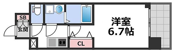 ADORE城東中央 ｜大阪府大阪市城東区中央2丁目(賃貸マンション1K・5階・22.32㎡)の写真 その2