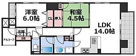 アーデン上本町  ｜ 大阪府大阪市天王寺区上本町5丁目（賃貸マンション2LDK・4階・59.32㎡） その2