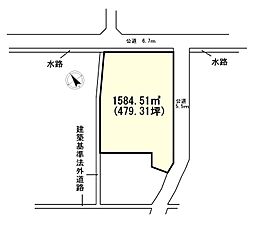 物件画像 加須船越 敷地479坪×建築条件なし売地