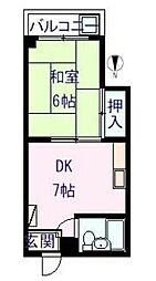 間取図画像 1DK